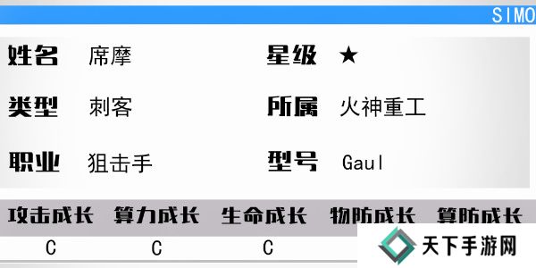 少女前线云图计划席摩怎么样