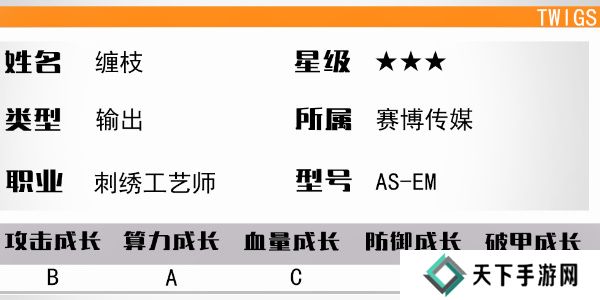 少女前线云图计划缠枝怎么样